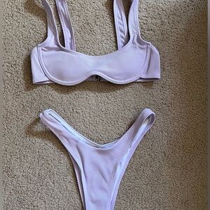Lavender Swimsuit Bikini Set sz S